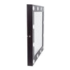 GloboStar® MAKEUP MIRROR-80x80-2 Μοντέρνος Καθρέπτης Μακιγιάζ με Πλαίσιο Φυσικού Ξύλου με Διακόπτη On/Off 12 x E27 AC220-240V - Μ80 x Π7 x Υ80cm - Καφέ Wenge