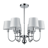 CARMEN CHANDELIER 6xE27 WHITE/CHROME
