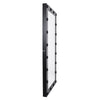 GloboStar® MAKEUP MIRROR-160x80-5 Μοντέρνος Καθρέπτης Μακιγιάζ με Πλαίσιο Φυσικού Ξύλου με Διακόπτη On/Off 20 x E27 AC220-240V - Μ80 x Π7 x Υ160cm - Μαύρος Έβενος