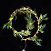 CHRISTMAS WREATH ΣΤΕΦΑΝΙ ΜΕ ΠΡΑΣΙΝΑ ΦΥΛΛΑ 30 MINI LED ΛΑΜΠΑΚ ΜΕ ΚΑΛΩΔΧΑΛΚΟΥ &amp; ΜΠΑΤΑΡ.(3xAA) ΘΕΡΜΟ
