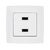CITY ΔΙΠΛΗ ΠΡΙΖΑ USB ΛΕΥΚΟ ΜΕΤΑΛΛΙΖΕ