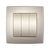 CITY THREE BUTTONS ONE WAY SWITCH CHAMPAGNE METALL