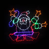 DANCE SANTA 288 LED ΣΧΕΔΙΟ 12m ΦΩΤΟΣΩΛΗΝΑΣ ΦΩΤΟΣΩΛΗΝΑΣ ΠΟΛΥΧΡΩΜΟ ΜΗΧΑΝΙΣΜΟ FLASH IP44 96x80cm