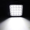 DC 9V-60V-3,3 ιντσών 48W Led Work Light 16LED Flood Beam για SUV Truck Forklift Boat-Ψυχρο Λευκο-1τεμ.