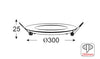 NETTO LED PANEL ΧΩΝ. ΣΤΡ. ΝΜ 26W 3.000K 1940Lm 230V Φ300 Ra80