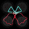 DOUBLE BELLS 72 LED ΣΧΕΔΙΟ 3m ΜΟΝΟΚΑΝΑΛ ΦΩΤΟΣΩΛ GREEN-RED ΜΗΧΑΝΙΣΜΟ FLASH IP44 55x55cm 1.5m ΚΑΛΩΔ