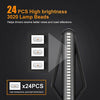 Drl Led Φως Φλας και Φρενων μοτοσικλέτας 24SMD 3020 Chip-Φωτισμός ροής νερού-12vDc αδιάβροχο σετ 2 τεμάχια