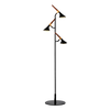 DUNCAN LED FLOOR LAMP 15W 3000K MATTE BLACK/WOOD