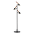 DUNCAN LED FLOOR LAMP 15W 3000K MATTE BLACK/WOOD
