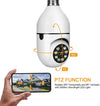 E27 Full HD 2MP Έξυπνη wifi PTZ 360° αυτόματη περιστροφή παρακολούθησης Κάμερα με λάμπα φωτός-τεμ.1