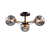 ELLARIA CHANDELIER 3xE27 WOOD/GREY