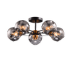 ELLARIA CHANDELIER 5xE27 WOOD/GREY