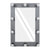 GloboStar® MAKEUP MIRROR-60x90-6 Μοντέρνος Καθρέπτης Μακιγιάζ με Πλαίσιο Φυσικού Ξύλου με Διακόπτη On/Off 10 x E27 AC220-240V - Μ60 x Π7 x Υ90cm - Γκρι Ανθρακί