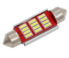 Festoon 36mm C5W CANBUS NO Error -250lm- Led Αυτοκινητων-12 SMD 4014 LED Λευκο-DC12V