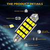 Festoon Canbus 31mm C5W Λάμπα LED 12volt - 200lm Αυτοκινητων- Πλαίσιο φώτων πινακίδων για Mercedes Benz Λευκό