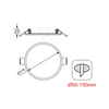 FLEX W ROUND LED SLMPANEL 15W 3000K 1300Lm 230V Φ50-150 120°