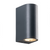 ^GU10 WALL LUMINAIRE 230V AC DARK GREY IP54 MAX.2X35W