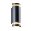 ^GU10 WALL LUMINAIRE 230V AC DARK GREY IP54 MAX.2X35W