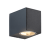 ^GU10 WALL LUMINAIRE 230V AC DARK GREY IP54 MAX.35W
