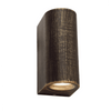 ^GU10 WALL LUMINAIRE 230V AC GOLDEN BLACK IP54 MAX.2X35W