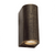 ^GU10 WALL LUMINAIRE 230V AC GOLDEN BLACK IP54 MAX.2X35W