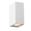 ^GU10 WALL LUMINAIRE 230V AC MATT WHITE IP54 MAX.2X35W