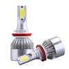 H11 Λαμπα LED αυτοκινήτου-8000Lm Σετ  2τεμ-72w -Bridgelux COB-DC8-48V- με Ανεμιστήρα 6000K