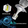 H3 LED Αυτοκινητου- Bridgelux COB-8000Lm Set  2τεμ.-72w Κυριου Φωτισμου-Φωτα Ομίχλης-DC9-32V-6000K