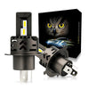 H4 led Αυτοκινητου Cree 16000 Lumens Set All in one 9-32vDc Ψυχρο Λευκο 2 τεμ.
