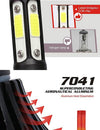 H7 4 πλευρων Bridgelux Chip LED Αυτοκινήτου - λαμπτήρες προβολέων 9-32vDc- 6000K 20000lm Σετ 2τμ