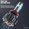 H7 Mini Canbus Led αυτοκινήτου 12-24volt με 6 Πλευρές COB Chip 16000LM φώτα ομίχλης SET 2Τεμ. Ψυχρο Λευκο - ecoinn.gr