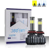 H7 Mini Canbus Led αυτοκινήτου 12-24volt με 6 Πλευρές COB Chip 16000LM φώτα ομίχλης SET 2Τεμ. Ψυχρο Λευκο - ecoinn.gr