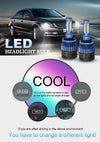 HB4-9006 Led Αυτοκινητου 16000lm set-Bridgelux cob 9-32vdc Ψυχρο Λευκο 72w-2τεμ.