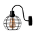 HOLLY WALL LAMP 1xE27 BLACK