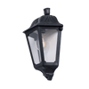 IESSE WALL HALF LATERN 1XE27 IP55 BLACK