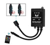 IR Controller 6A με 20 πλήκτρα μουσικής  μαύρο Απομακρυσμένος αισθητήρας ήχου για Ταινιες led RGB υψηλής ποιότητας-12v-24v