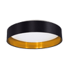 IVOR LED ΠΛΑΦΟΝΙΕΡΑ 22W 4000K ΜΑΥΡΟ/ΧΡΥΣΟ