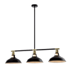 JEMMA CHANDELIER 3XE27 BLACK/GOLD