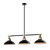 JEMMA CHANDELIER 3XE27 BLACK/GOLD