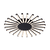 JOSEY ΠΟΛΥΦΩΤΟ LED 96W / 3000K D575XH50mm ΜΑΥΡΟ