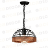 ^ΚΡΕΜΑΣΤΟ Φ/Σ 1ΧΕ27 ΞΥΛΟ+ΜΑΥΡΟ ΜΕΤΑΛΛΟ D26XH120CM