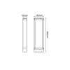 ^LED COB POST LUMINAIRE 8W 180LM 90° 230V AC 3.000K DARK GREY CRI80 IP54 30.000HRS