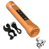 LED Φακός Επαναφορτιζόμενος 8W 800lm Χρυσός POWERBANK με Βάση Στήριξης Ποδηλάτου και Υποδοχές SD Card - USB με Ηχείο 3W Bluetooth  06209
