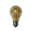 LED FILAMENT E27 A60 AMBER DIM 6W 2700K 230V AC 680LM RA80