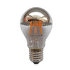 LED FILAMENT E27 A60 SILVER DIM 6W 2700K 230V AC 690LM RA80