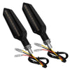 LED Φλάς Σετ 2 Τεμαχίων Μοτοσυκλέτας Knife με 23 SMD 2 Λειτουργιών Κόκκινο για Στοπ &amp; Πορτοκαλί για Φλας  81756