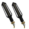 LED Φλάς Σετ 2 Τεμαχίων Μοτοσυκλέτας Knife με 23 SMD 2 Λειτουργιών Λευκό 6000k για Φώτα Ημέρας &amp; Πορτοκαλί για Φλας  81757