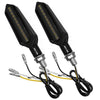 LED Φλάς Σετ 2 Τεμαχίων Μοτοσυκλέτας Knife με 23 SMD 2 Λειτουργιών Λευκό 6000k για Φώτα Ημέρας &amp; Πορτοκαλί για Φλας  81757