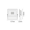 LED FLOOD LIGHT IP66 10W 3.000K 230V 800Lm