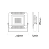 LED FLOOD LIGHT IP66 150W 3000K 12500Lm 230V
